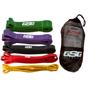 Set de 5 Bandas Elásticas Multicolor de Resistencia GSG